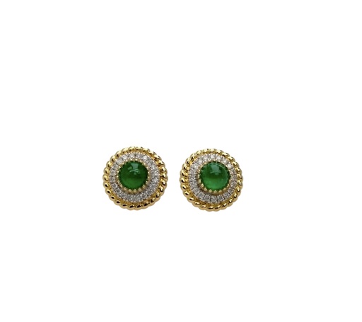 Topitos oro esmeralda y diamantes